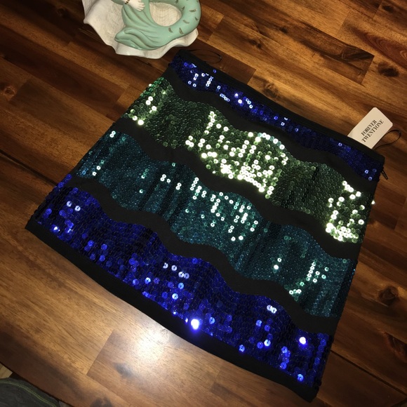 Forever 21 Dresses & Skirts - NWT Forever 21 Multi-color Sequin Miniskirt Small